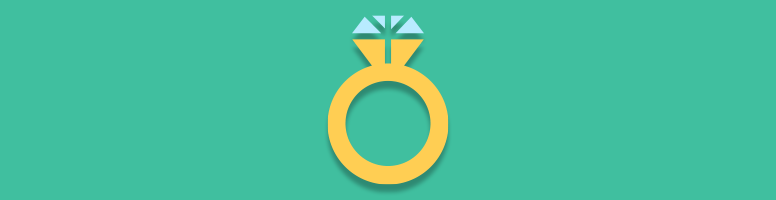 diamond ring in a gold band