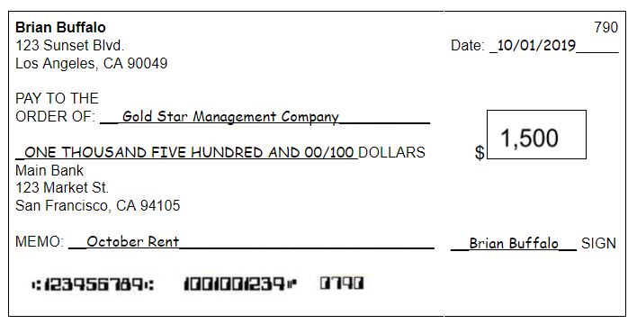 How to Write A Check: Fill Out A Check