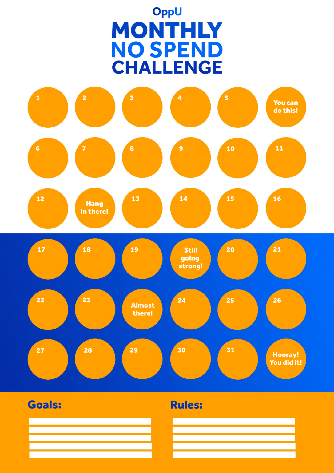 The NoSpend Challenge Stop Spending and Start Saving OppU